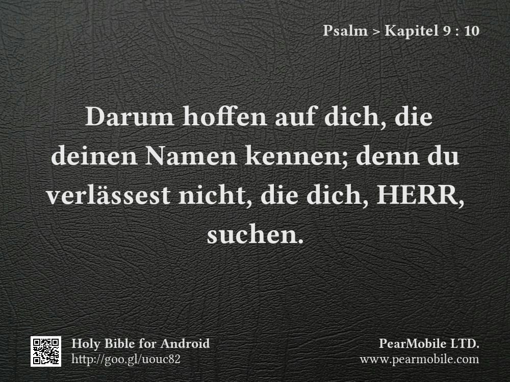 Psalm, Kapitel 9:10